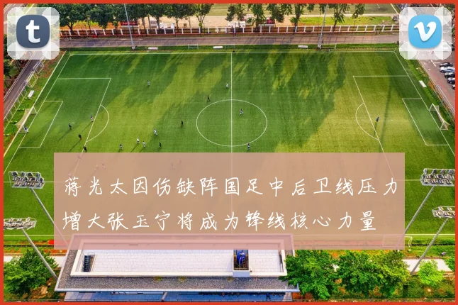 蒋光太因伤缺阵国足中后卫线压力增大张玉宁将成为锋线核心力量